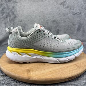 Hoka One One Clifton 5 Shoes Womens Size 9 Gray Running Sneakers 1093756 VBWI
